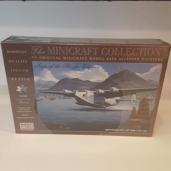 Mini Craft Saga of the Pacific Clipper 1000 pc Puzzle Japanese Style New - Picture 1 of 6